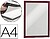 Moldura Porta Anuncios Durable Magnetico Din A4 Dorso Adesivo Removivel Cor Vermelho Pack de 2 Unidades 4872-03 - imagem 1