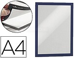 Moldura Porta Anuncios Durable Magnetico Din A4 Dorso Adesivo Removivel Cor Azul Pack de 2 Unidades 4872-07