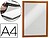 Moldura Porta Anuncios Durable Magnetico Din A4 Dorso Adesivo Removivel Cor Laranja Pack de 2 Unidades 4872-09 - imagem 1