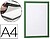 Moldura porta anuncios durable magnetico din a4 dorso adesivo removivel cor verde pack de 2 unidades Moldura porta anuncios durable magnetico din a4 dorso adesivo removivel cor verde pack de 2 unidades 4872-05 - imagem 1