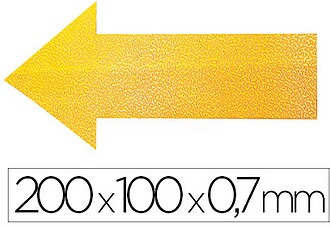 SIMBOLO ADESIVO DURABLE PVC FORMA DE FLECHA PARA DELIMITACAO...
