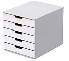 Móvel Secretária 5 Gavetas Durable Multicolor Móvel Secretária 5 Gavetas Durable Multicolor Varicolor