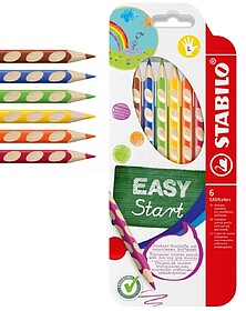 Stabilo Easycolors Pack com 6 Lápis de Cor Ergonómicos - M...