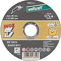 Disco de Corte de Precisão para Aço Inoxidável Ø 115 X 1,0 X 22,23mm. WOLFCRAFT