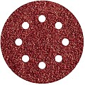 Pack 5 Folhas de Lixa Adesivas, Corindão Grão 80 Perfuradas Ø125 MM Wolfcraft 82546