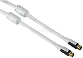 HAMA Cabo Antena M-H 1,5m 100dB Branco (Display 20u.) 56578