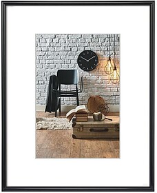Moldura Plástico 21x29,7cm DIN A4 Sevilla Preto