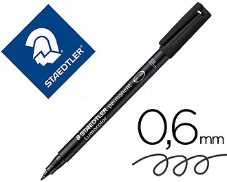 Staedtler Lumocolor 318 Marcador Permanente - Ponta Fina Red...