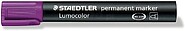 Staedtler Lumocolor 352 Marcador Permanente - Ponta Redonda - Traço 2mm Aprox - Tampa com Clip - Secagem Rápida - Cor Violeta 352-6
