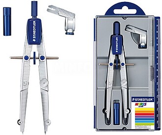 Staedtler Noris 550 01 Compasso de Precisão - Agulha e Mina...