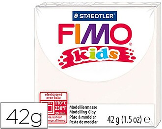 8030-0 : PASTA STAEDTLER FIMO KIDS 42 GR COR BRANCO
