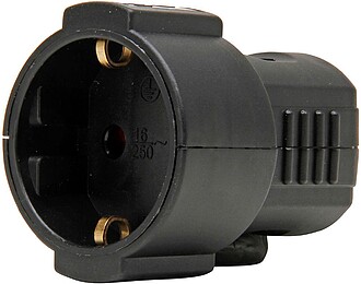 40925 BASE AÉREA 16A 250 V, IP20, PRETA, MÁX. 3 x 1,5 mm²