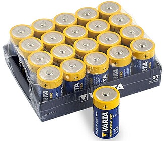 4020 : Pack 20x Pilhas Alcalinas D LR20 (INDUSTRIAL PRO) - V...