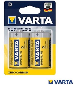 G-PCV-R20/2 : Pilha Zinco-Carvão R20/D 1.5V 2x Blister VART...
