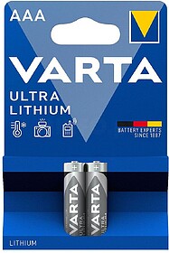 38563 PILHA VARTA ULTRA LITHIUM LR03 AAA PACK 2UNI