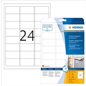 1999532 : Etiquetas 63,5x33,9mm Herma Branco 240un (10fls)