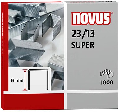 Agrafes Novus 23/13 Caixa 1000: Preço por Caixa 042-0533