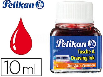 Tinta China Pelikan 523 10ml N.3 - Garrafa de 10ml - Ideal p...