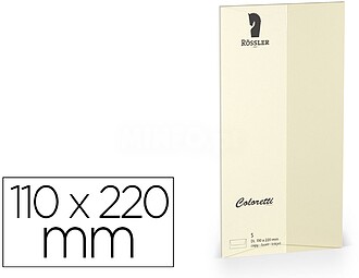 220702512 : Envelope rossler coloretti dl americano cor crem...