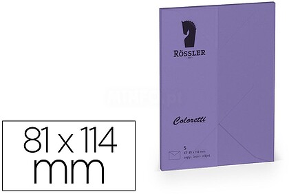 220707592 : Envelope rossler coloretti c7 cor lilas 81x114 mm pack de 5 unidades Envelope rossler coloretti c7 cor lilas 81x114 mm pack de 5 unidades