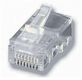 121111 : CONECTOR RJ11 CAT-5E 100 UND EQUIP 121111
