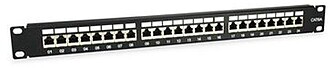 326625 : EQUIP PATCH PANEL 19” CAT6A 24-PORT FTP 1U PRETO