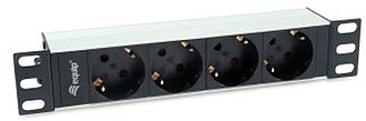 333311 : REGLETA ALIMENTACION ALUMINIO RACK 10 1U 4 TOMAS TI...