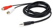 Cable Audio Mini Jack 3.5MM Macho a 2 Rca Hembra 2.5M 147093