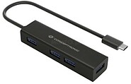 Hub USB tipo C Conceptronic Hubbies07B 4 x USB 3.0 - Alumínio