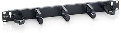 327311 : EQUIP PAINEL ORGANIZADOR CABOS ARGOLAS 1U 19” PRETO