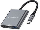 Adaptador USB-C 3EN1 Conceptronic DONN018 HDMI USB -A 3.0 USB-C PD 100W DONN18G