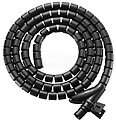 Organizador de Cabos em Espiral Equip 650867 com Clip 1 Metro Cor Preta