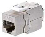 Kit 8 unidades de conector fêmea RJ45 FTP Cat 8.1 painel keystone 767231