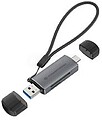 Leitor de cartões externo conceptronic USB tipo A - USB tipo C BIAN05G