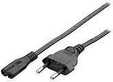 Cabo de Alimentação EQUIP Euro-2 pin/ IEC 60320 (C7), 1,80m, preto - 112160 EQP-112160