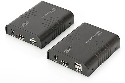 DS-55202 : DIGITUS KVM EXTENDER HDMI 1080P OVER IP, USB