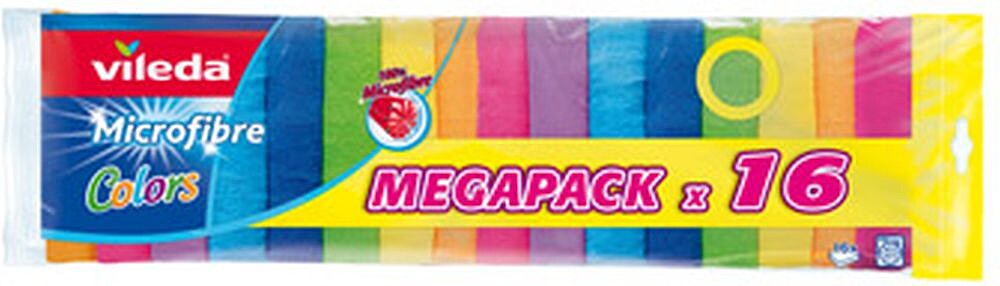 Panos Microfibras Colors Vileda 30x30cm 16un 685152873