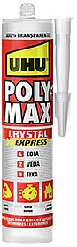 Cola e Veda Poly Max Cristal Express Transparente UHU 300g C...
