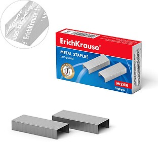 Erichkrause Caixa de 1000 Grampas 24/6 Galvanizadas - Fio de...
