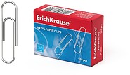 Erichkrause Caixa de 100 Clipes Metálicos Galvanizados 28mm - Alta Resistência e Durabilidade - Resistentes à Corrosão - Cor Prateado 7855