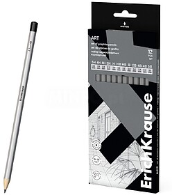 ErichKrause Art Pack de 12 Lápis de Grafite - Durezas Varia...