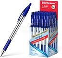 Erichkrause R-301 Caneta Esferográfica Retrátil Clássica Matic&Grip Ponta de 1,0mm - Traço 0,5mm - Empunhadura Grip - Tinta de Secagem Rápida - Azul 46758