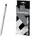 ErichKrause Art Pack de 12 Lápis de Grafite - Durezas Variadas 2H-8B - Corpo Hexagonal - Colagem Completa da Mina - Fácil Afiar - Cor Prata EK56081