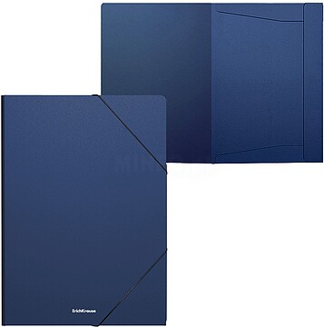Erichkrause Matt Classic Pasta de Abas A4 - Fabricada em Polipropileno - Cor Azul 59229