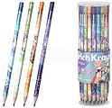 Lápis de Grafite ErichKrause Manga - Mina HB - Corpo Triangular - Pegada Ergonómica - Cores Sortidas EK60727