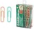 ErichKrause Pastel Bloom Pack de 100 Clips Recubiertos - 28mm - Caja de Plastico - Colores Surtidos EK62051 - imagem 1
