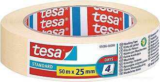 05086-00000-04 Tesa Standard Fita de Pintor 25mm x 50m - Fab...