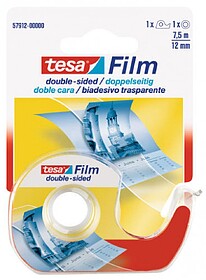 Fita Adesiva Dupla Face Tesa 12mmx7,5mt Transparente- 1un