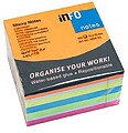 Bloco (Cubo) Adesivo Brilhante 6 Cores 75x75mm 450Folhas (80Fls Laranja Brilhante, 80Fls Amarelo Brilhante, 80Fls Azul Brilhante, 80Fls Verde Brilhante, 80Fls Rosa Brilhante, 2x25Fls Branco) ALT-162565453