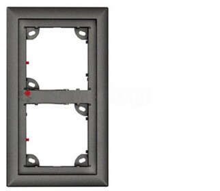 MX-OPT-FRAME-2-EXT-DG : DUPLO EMPAREDAMENTO, CINZA ESCURO